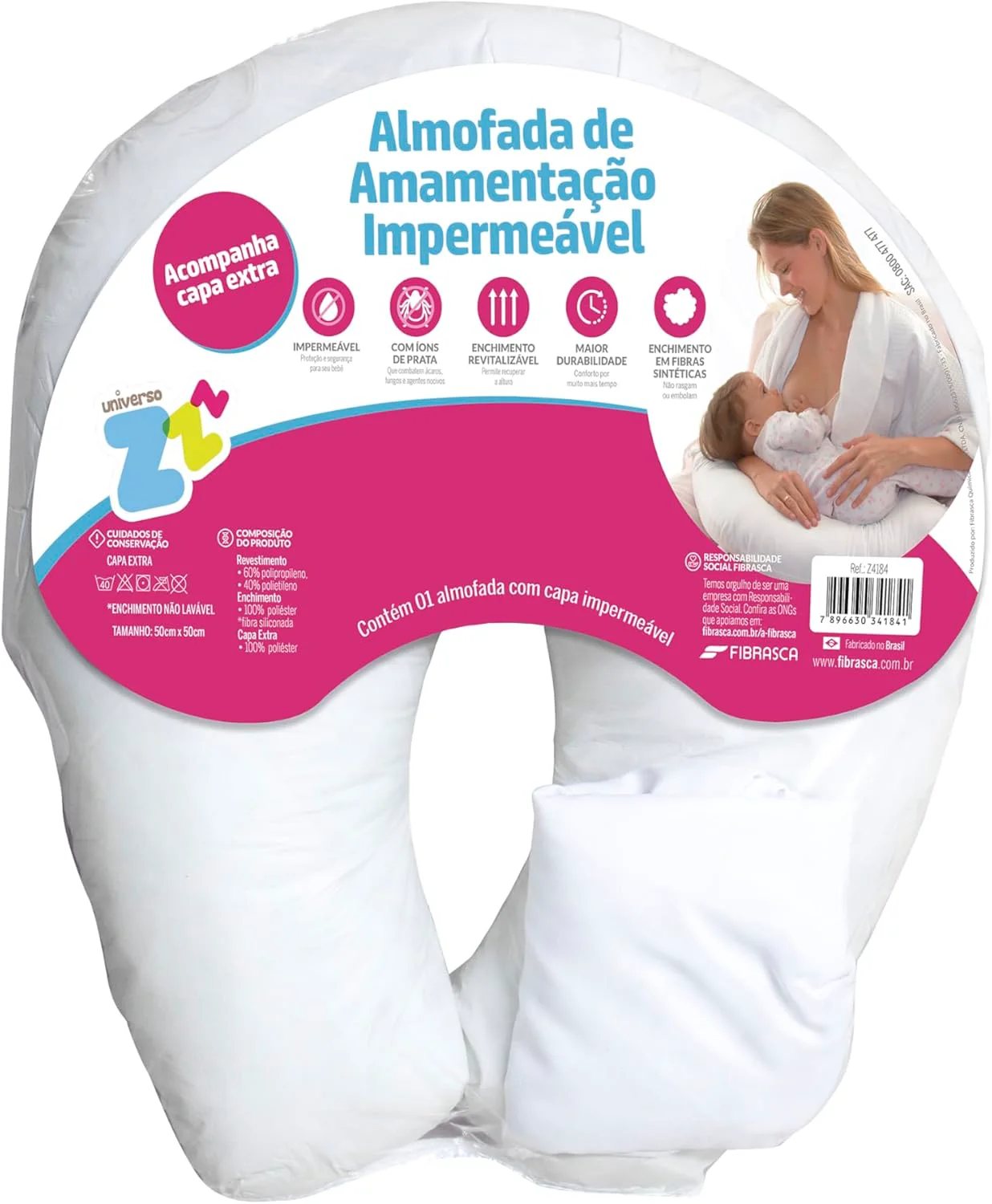 Almofada de Amamentação Impermeável Fibrasca 50 × 50 cm