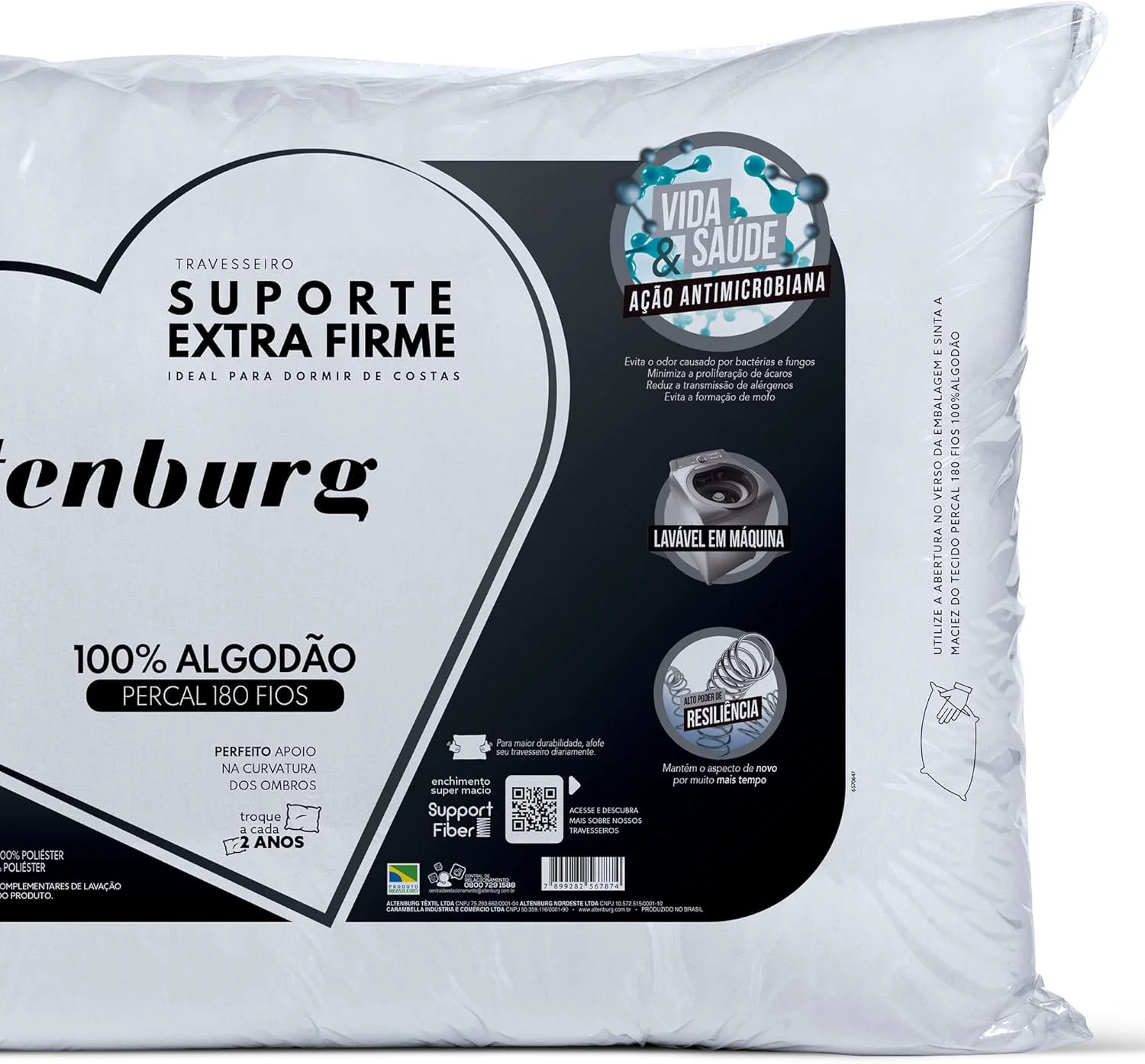 Travesseiro Altenburg Suporte Extra Firme 50 × 70 cm
