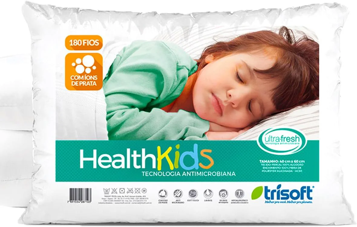 Travesseiro Infantil HealthKids Trisoft